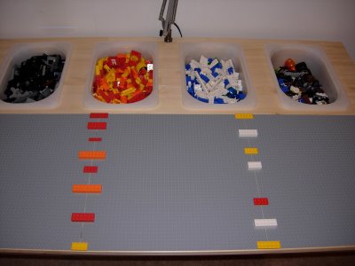 DIY Lego Table From Ikea Ingo dining table (via ikeahackers )