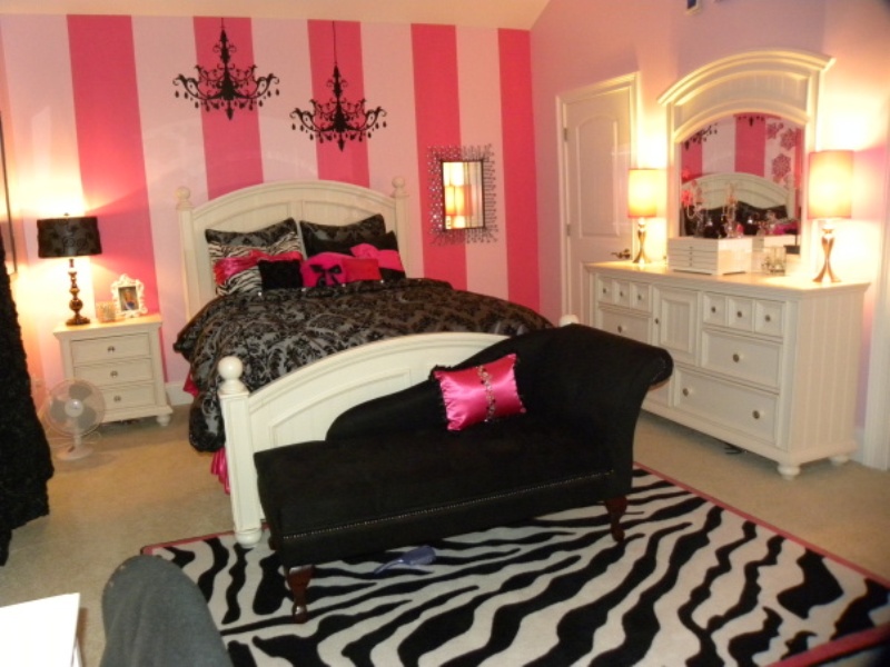 12 Cool Ideas For Black And Pink Teen Girl’s Bedroom | Kidsomania