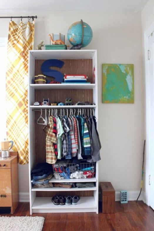 23 Brilliant Storage Solutions For Kids Rooms Without A Closet | Kidsomania