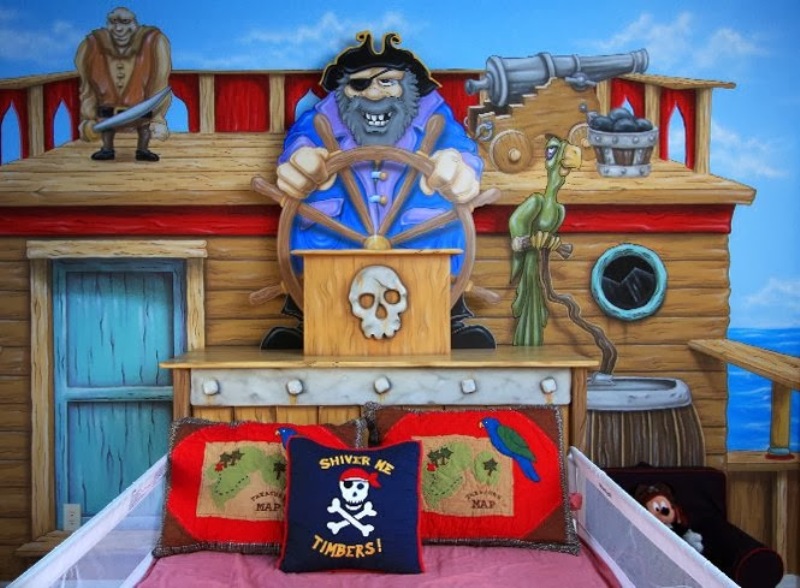 boys pirate bed
