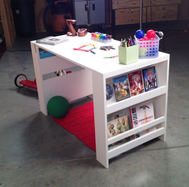 Comfortable Diy Storage Leg Desk For Kids Kidsomania