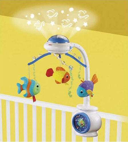 babies images for mobile. This baby mobile has a funny design with three plush fishes and you could 