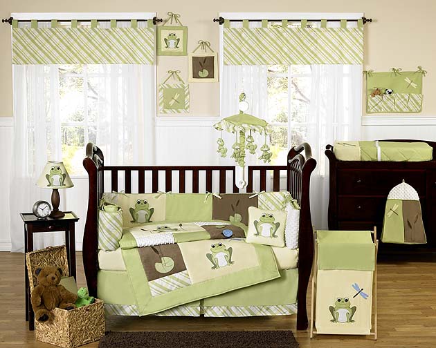 Cute Baby Crib Nursery Bedding Set A Leap Frog From Jojo Design
