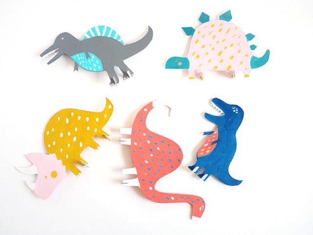 DIY Dinosaur Cut-Out Toys For Your Kids | Kidsomania