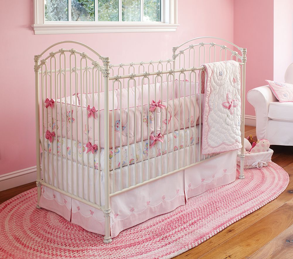 Nice Pink Bedding for Pretty Baby Girl Nursery from Prottery Barn ...