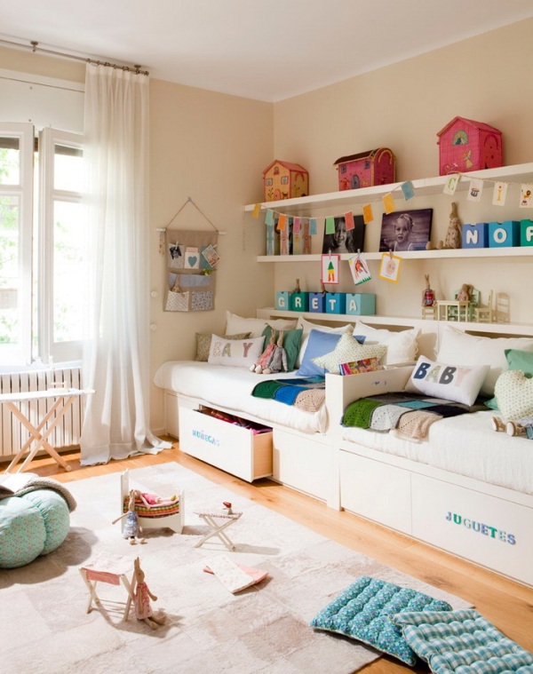 how to decorate a small room for two kids