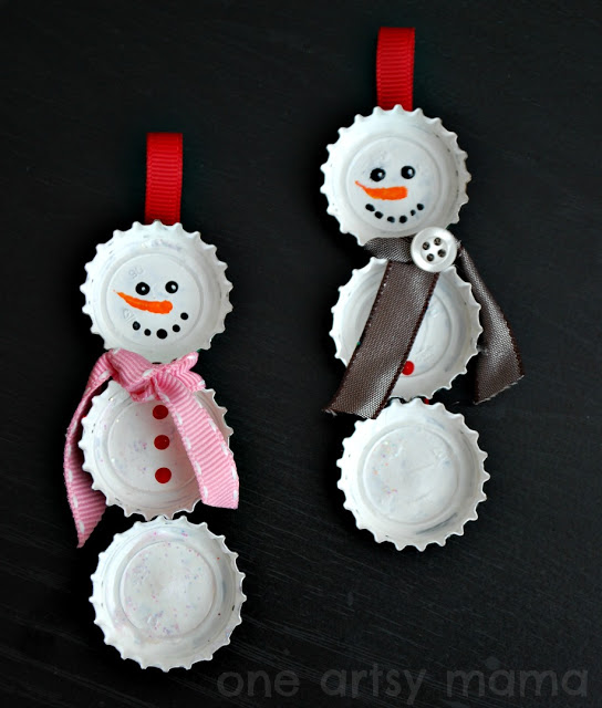 Cool DIY Snowman Christmas Ornament To Make With Your Kid | Kidsomania