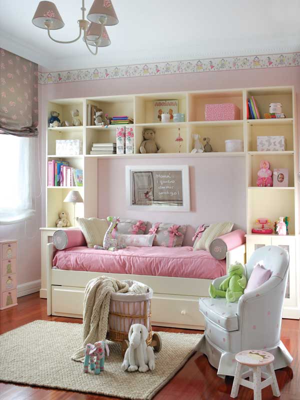 White And Pink Bedrooms For Girls | Simple Home Decoration