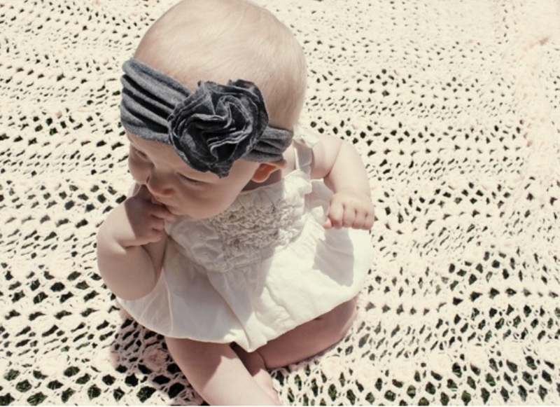528 New baby girl jersey headbands 151 DIY Jersey Headband For Your Baby Girl   Kidsomania 