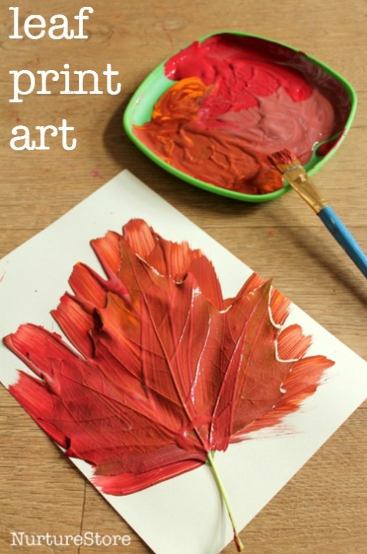Easy And Creative DIY Autumn Leaf Print Craft | Kidsomania