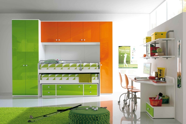 Ergonomic Kids Bedroom Designs for Two Children from LineaD ...