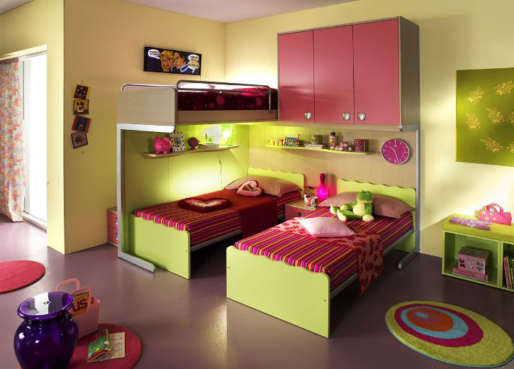 Ergonomic Kids Bedroom Designs for Two Children from LineaD 