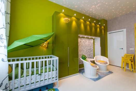 Really Cute Cheese Nursery Design For Three Babies | Kidsomania