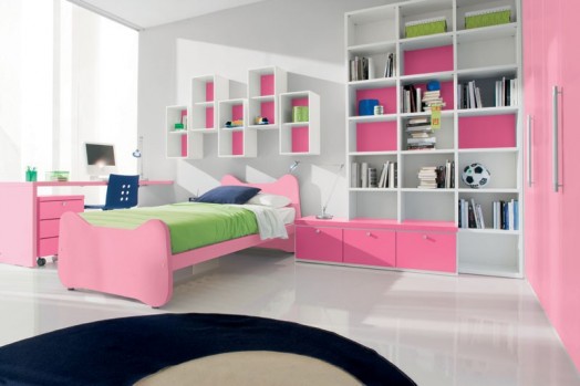 اللون الوردى لغرفة بنتك