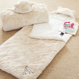 Adorable Fur Sleeping Bag For Kids' Sleepover Parties - Kidsomania